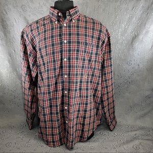 Tommy Hilfiger Plaid Long Sleeve Button Down Shirt